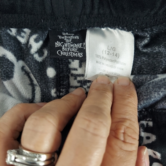 Disney Nightmare Before Christmas Lounge Pants size L 12-14 - Picture 3 of 6